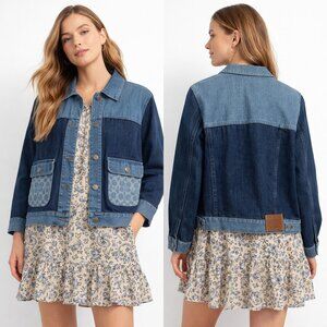 EUC Coach Jean Patchwork Women's Jacket Size L